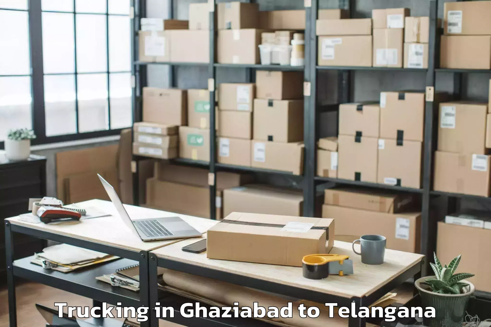 Efficient Ghaziabad to Anumula Trucking